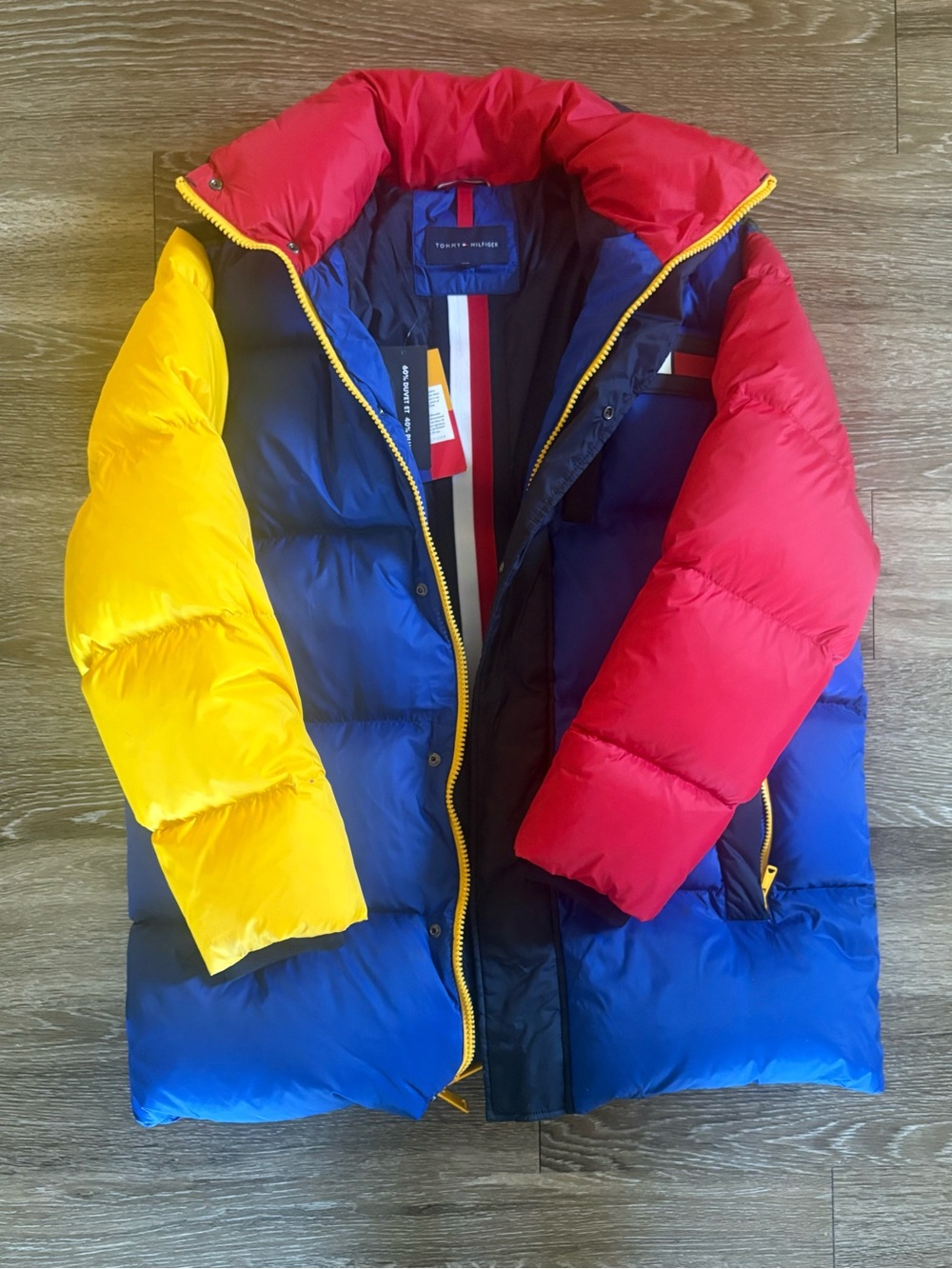 Tommy Hilfiger Navy, Red & White Colorblock Jacket